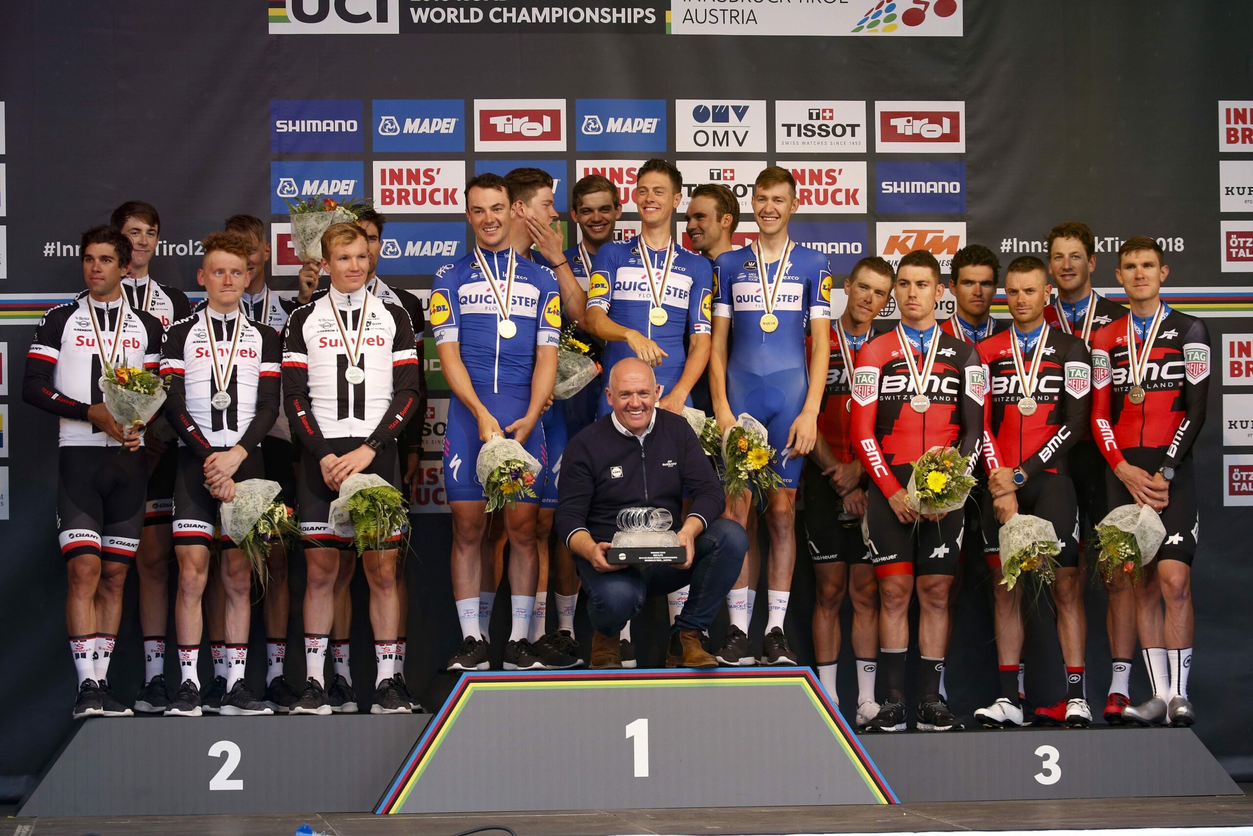 Quick-Step Floors выиграла командную «разделку» на чемпионате мира по велоспорту