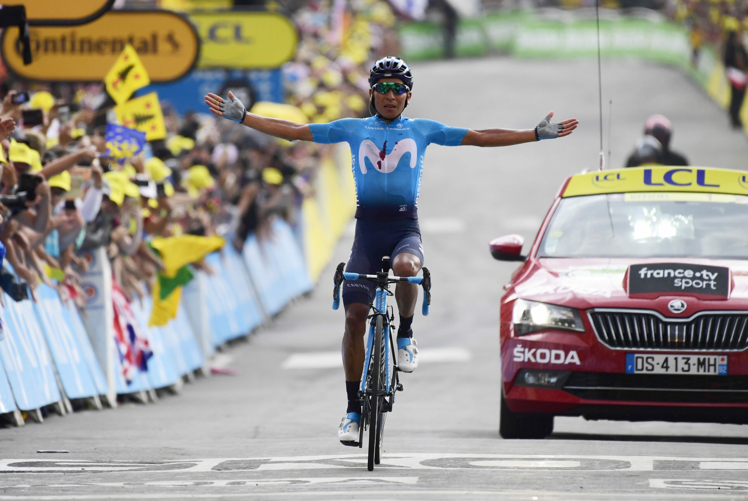 Наиро Кинтана выиграл 18-й этап «Тур де Франс»