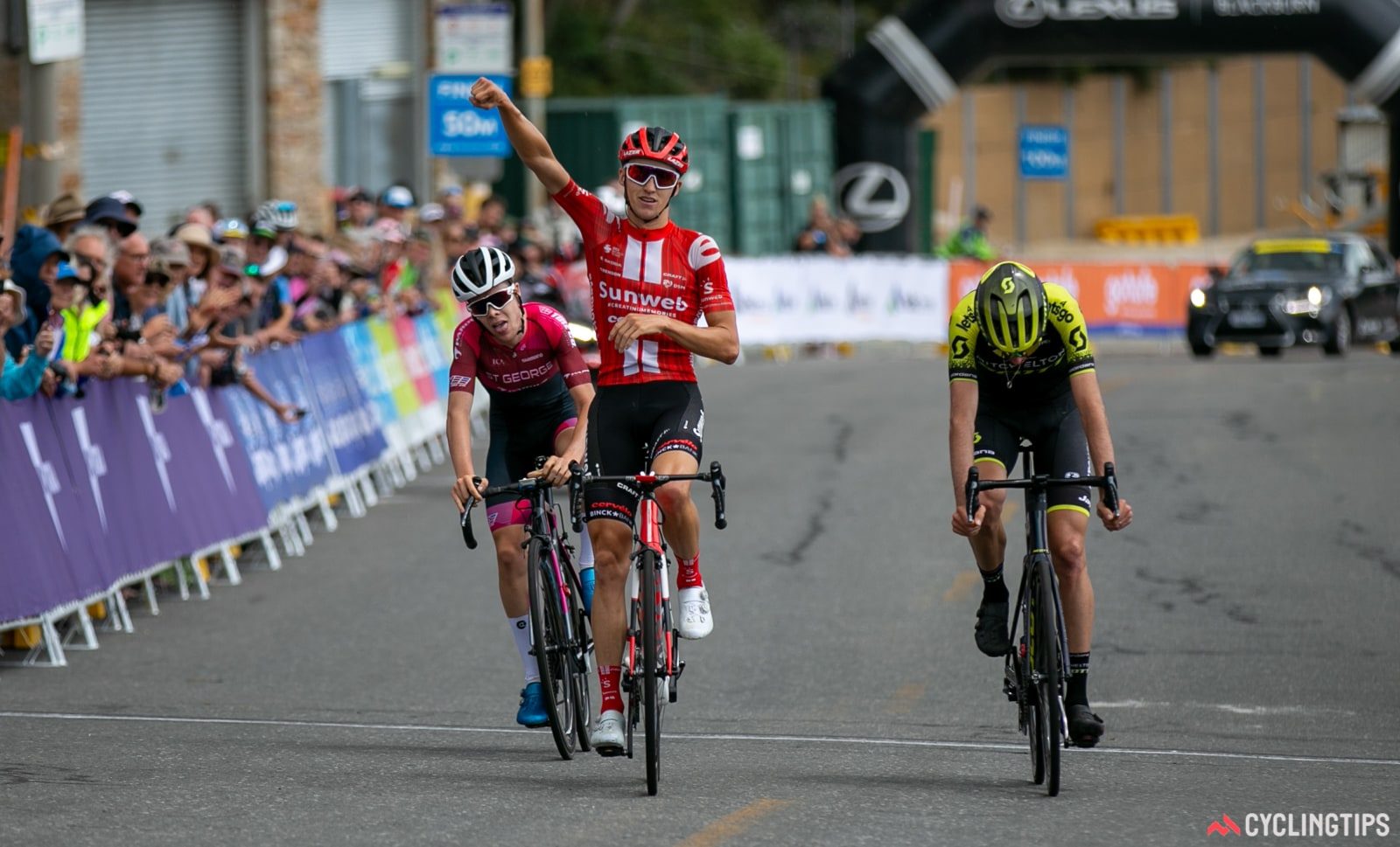 Джай Хиндли вырвал победу на последних метрах второго этапа велогонки Herald Sun Tour