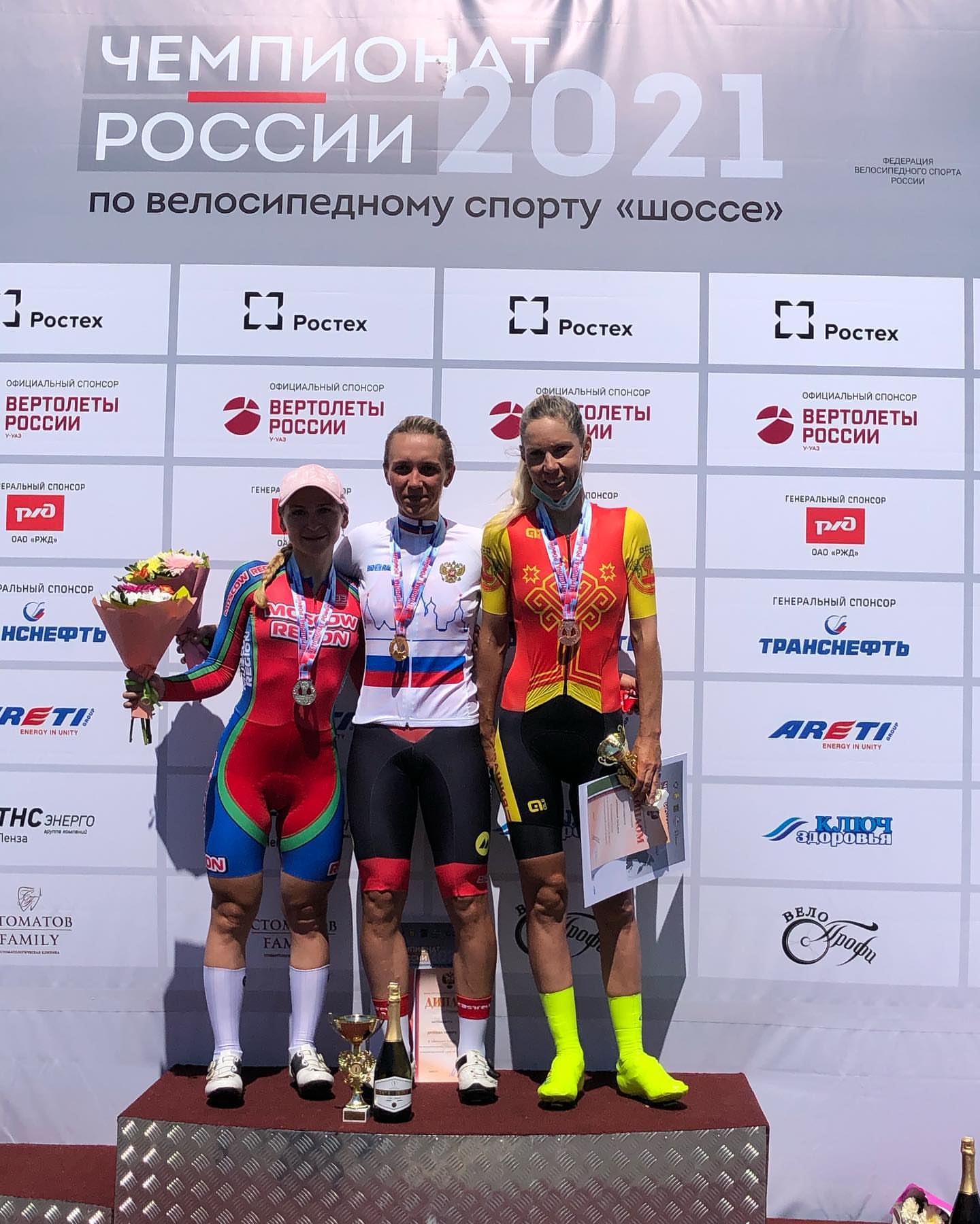 Тамара Дронова-Балаболина выиграла чемпионат России по велоспорту в ITT