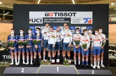 Сборная Италии одержала победу на чемпионате мира по трековому велоспорту в командной гонке преследования