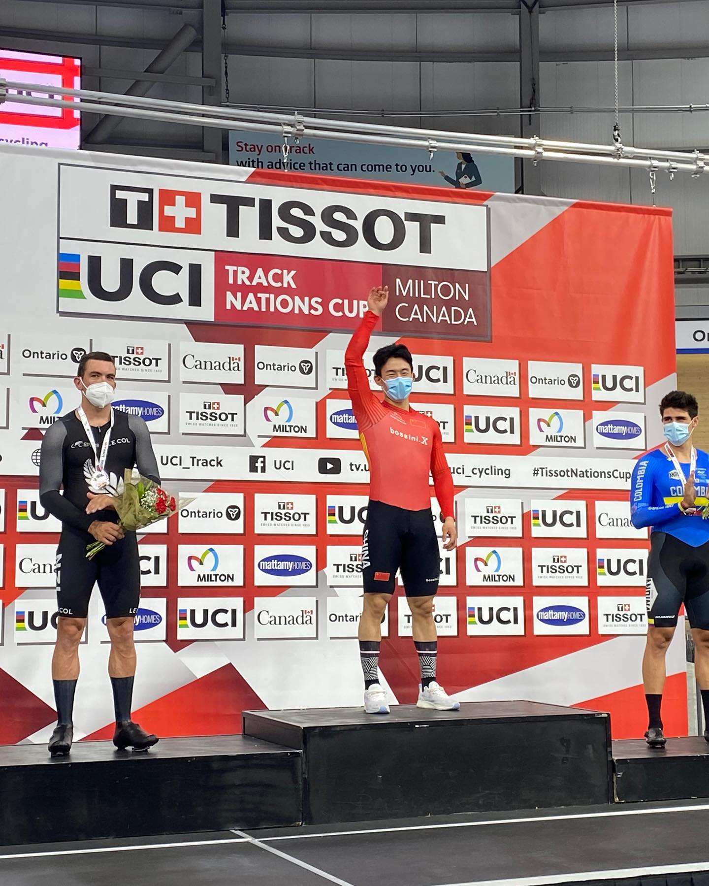 Китайский велосипедист выиграл гит на 1000 метров на Кубке Наций в Милтоне