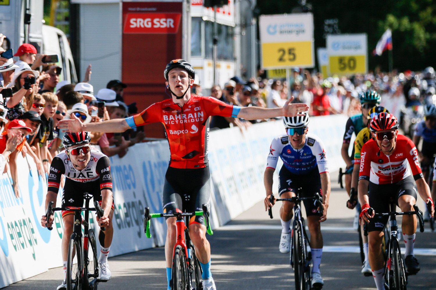 Стивен Уильямс неожиданно выиграл первый этап велосипедного «Тура Швейцарии»
