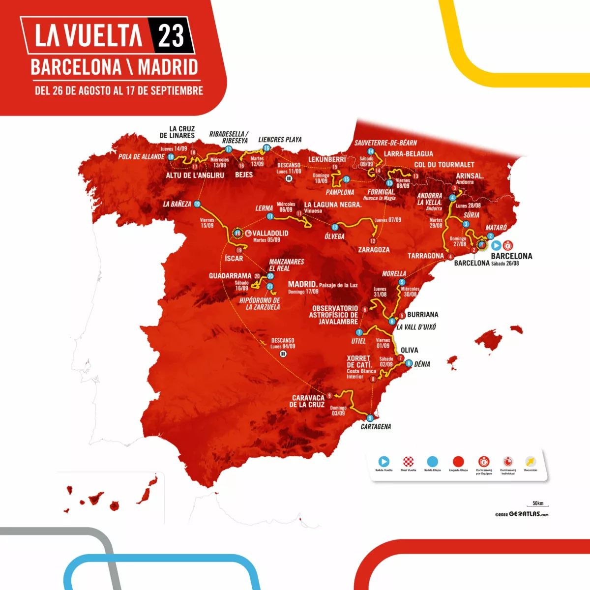 Представлен маршрут «Вуэльты Испании — 2023»