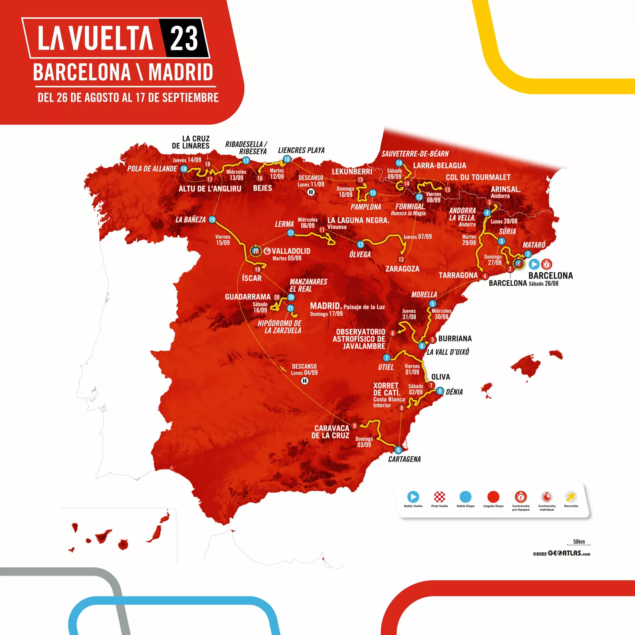 Маршрут «Вуэльты Испании — 2023»