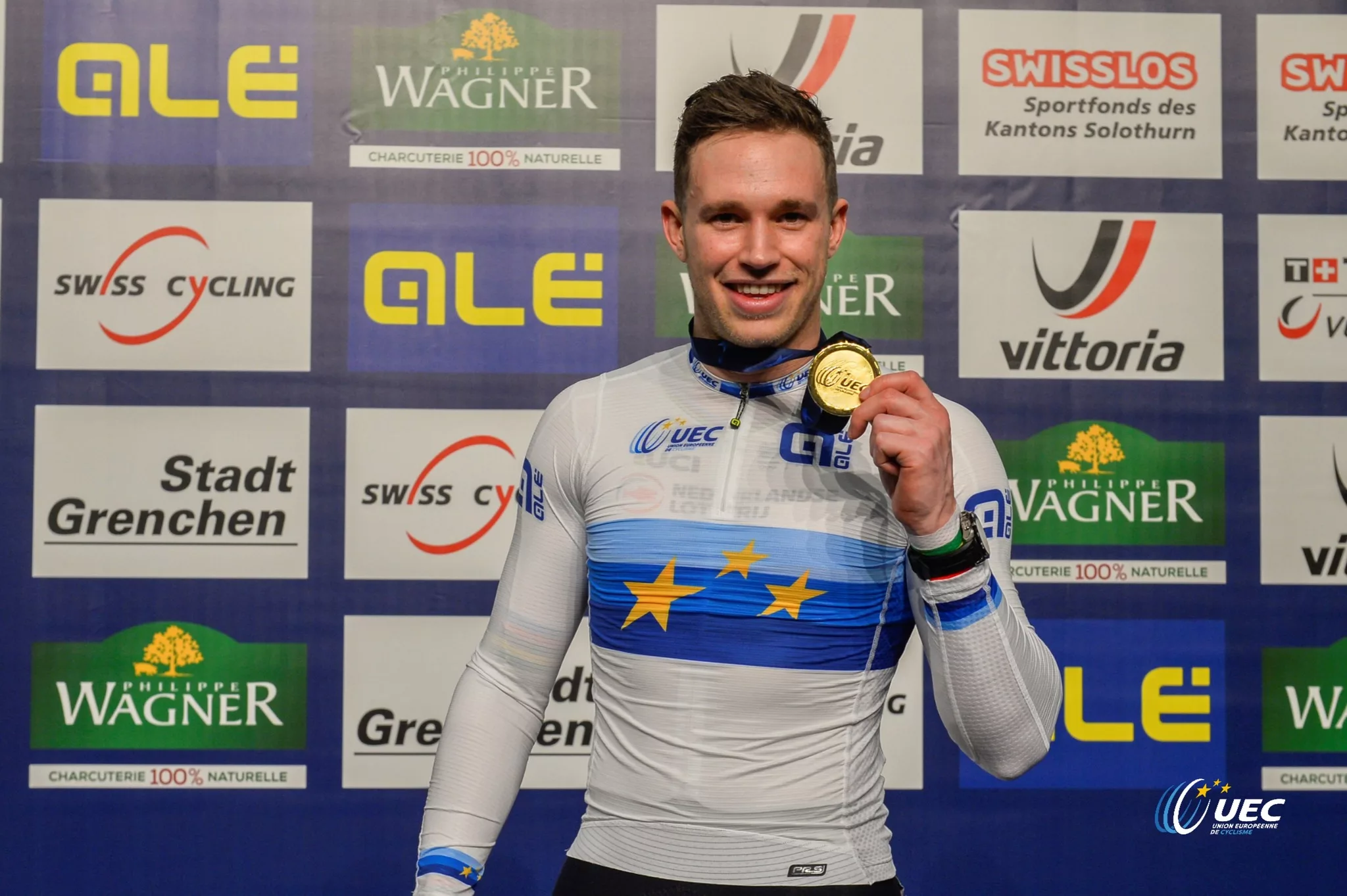 Харри Лаврейсен одержал победу в мужском спринте на чемпионате Европы по трековому велоспорту