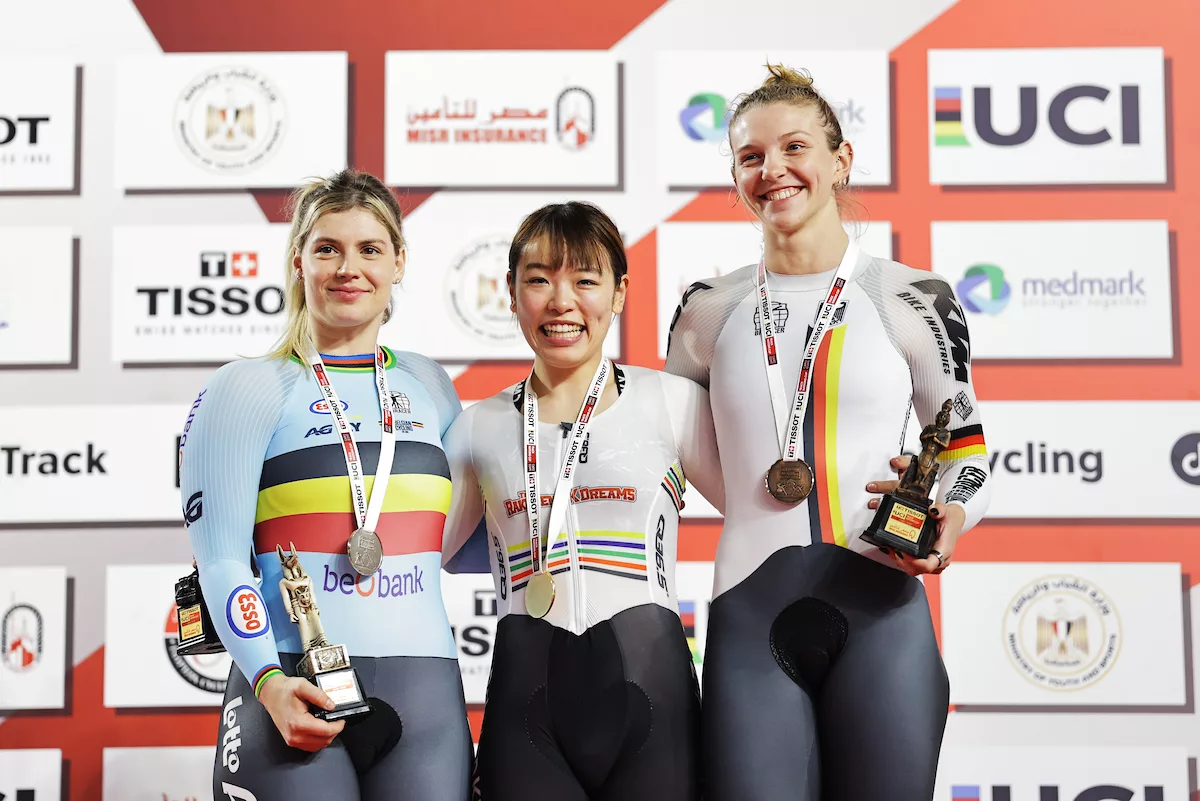 Мина Сато стала победительницей женского кейрина на втором этапе Кубка Наций по трековому велоспорту