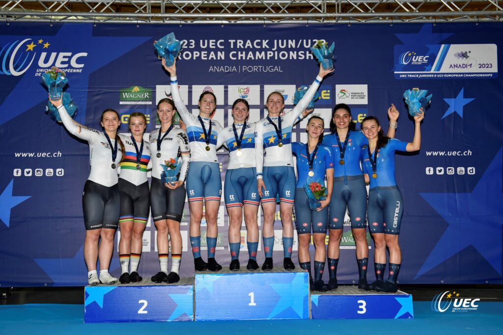 Сборные Германии, Великобитании и Италии / 2023 UEC Juniores & U23 - Track European Championships - Anadia - 11/07/2023 - photo Tommaso Pelagalli / Sprint Cycling Agency © 2023