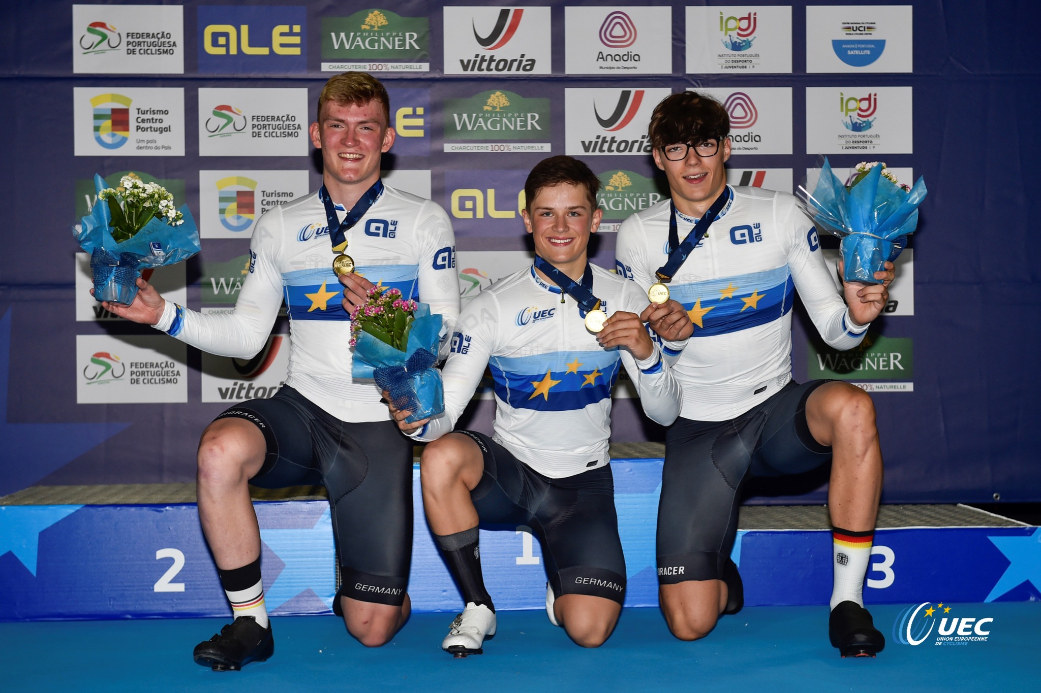 Сборная Германии выиграла командный спринт на чемпионате Европы по трековому велоспорту среди юниоров