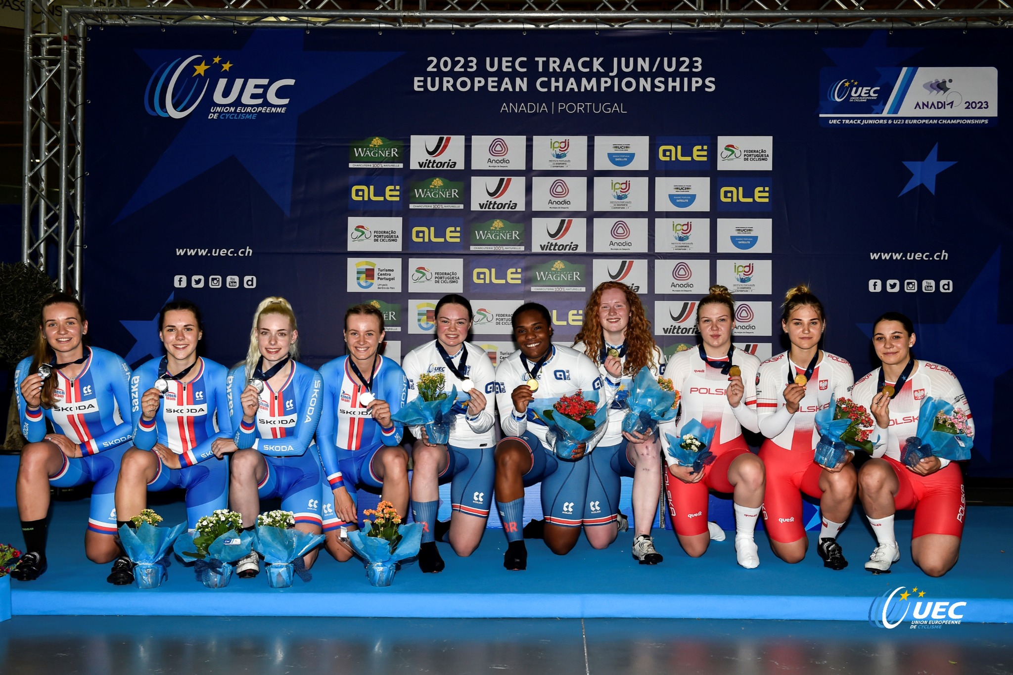 Британки выиграли командный спринт на чемпионате Европы по трековому велоспорту среди андеров