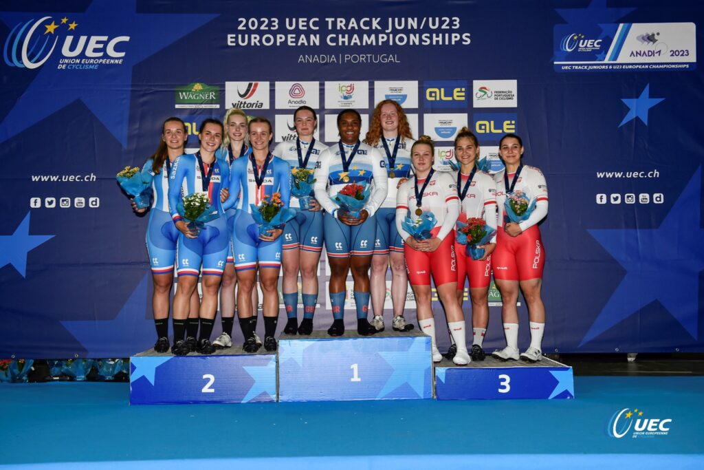 2023 UEC Juniores & U23 - Track European Championships - Anadia - 12/07/2023 - Women U23 Team Sprint - photo Tommaso Pelagalli / Sprint Cycling Agency © 2023