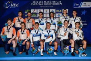 2023 UEC Juniores & U23 - Track European Championships - Anadia - 12/07/2023 - Men U23 Team Sprint - photo Tommaso Pelagalli / Sprint Cycling Agency © 2023