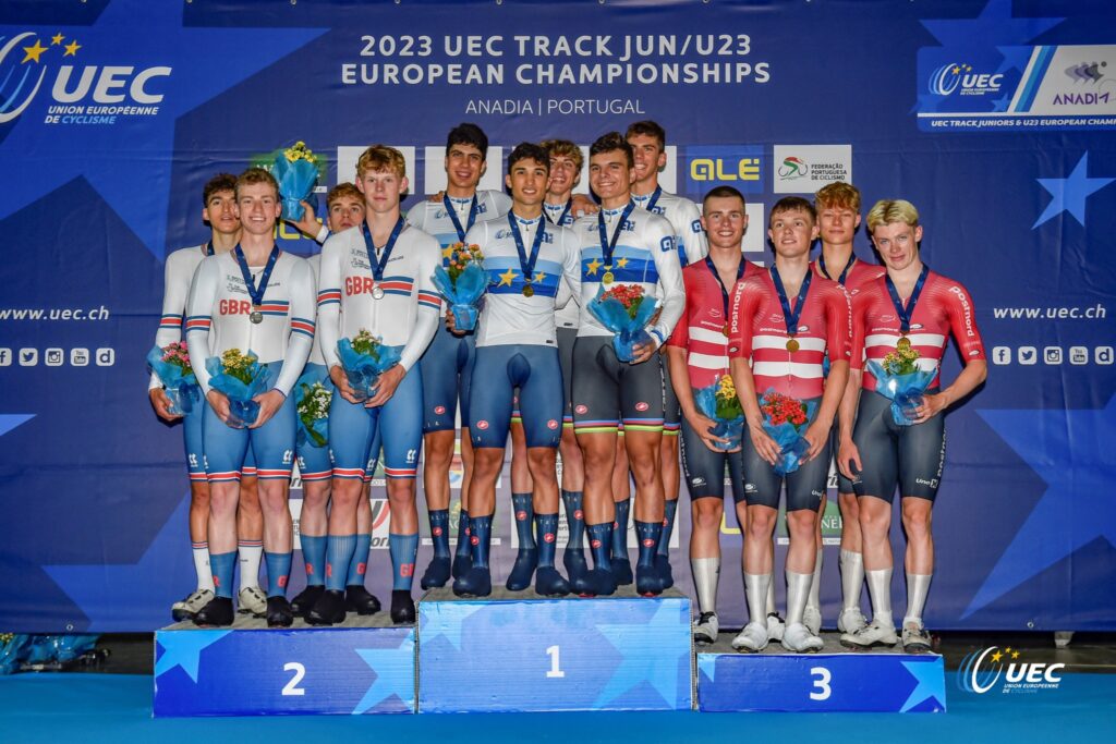 2023 UEC Juniores & U23 - Track European Championships - Anadia - 12/07/2023 - Mens Junior Team Pursuit - photo Tommaso Pelagalli / Sprint Cycling Agency © 2023