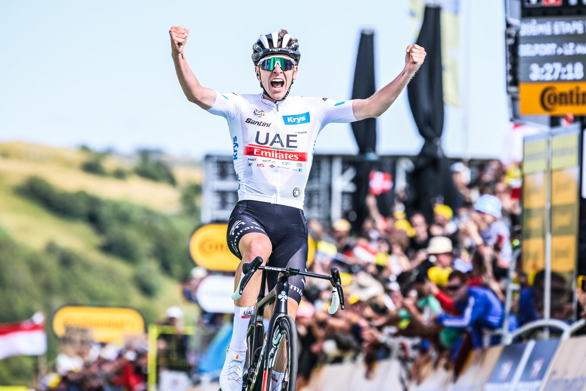 Тадей Погачар одержал победу на 20-м этапе «Тур де Франс»
