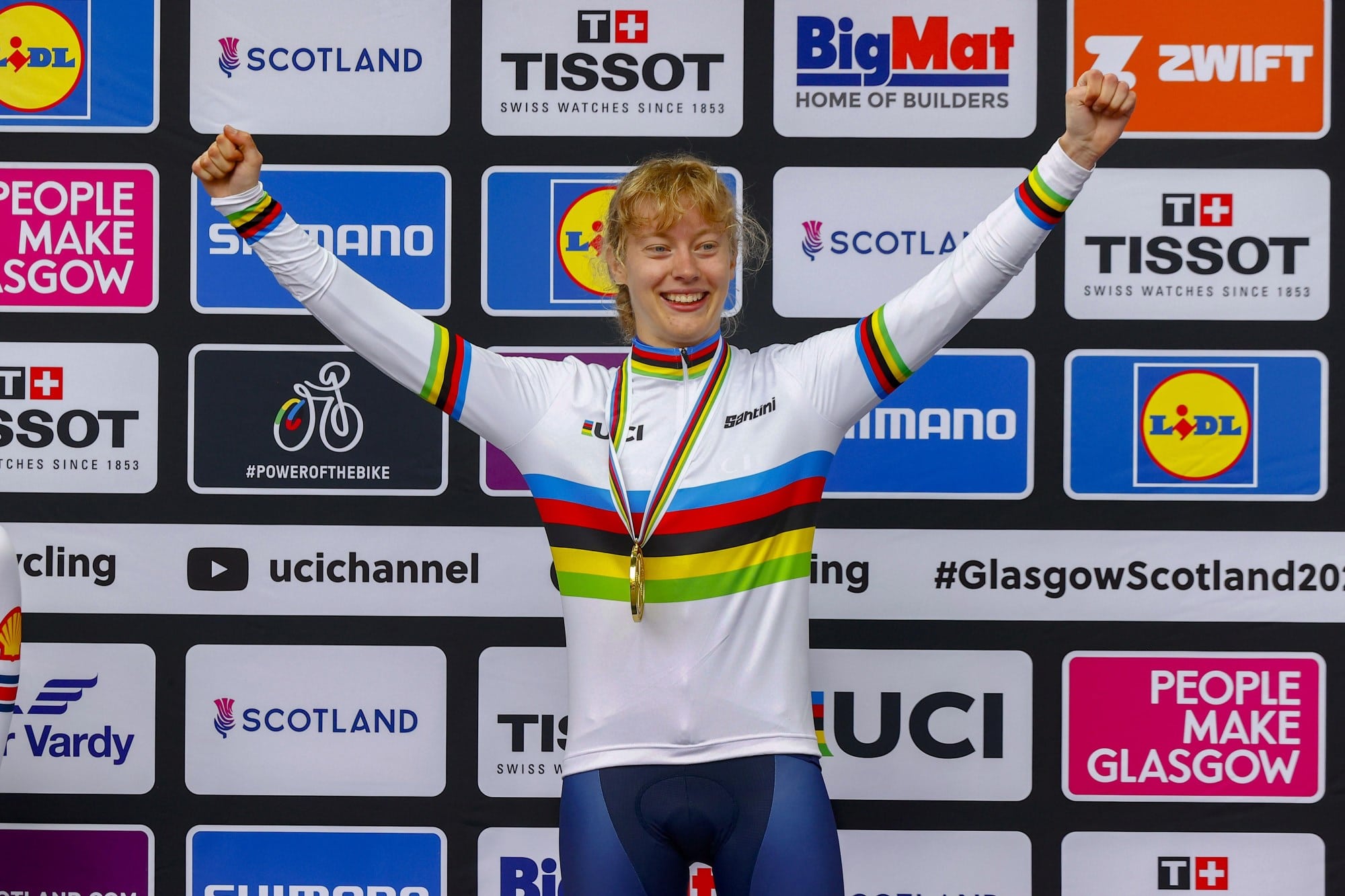 Жюли Бего завоевала титул чемпионки мира по велоспорту среди юниорок