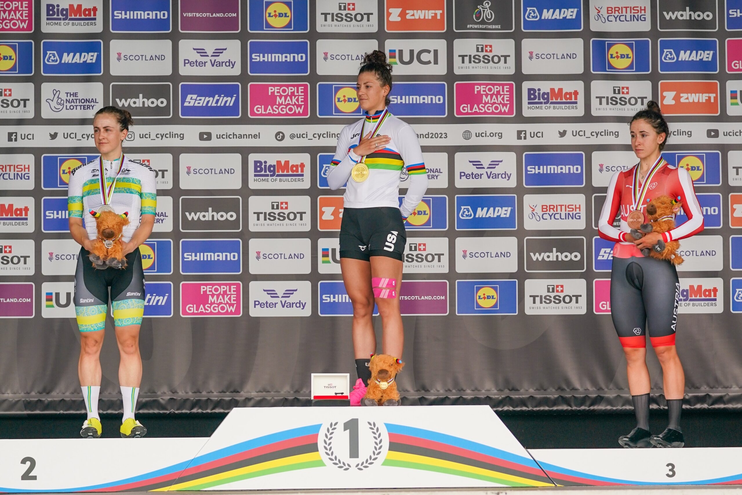 Клои Дайгерт выиграла гонку с раздельным стартом чемпионата мира по велоспорту 2023 года