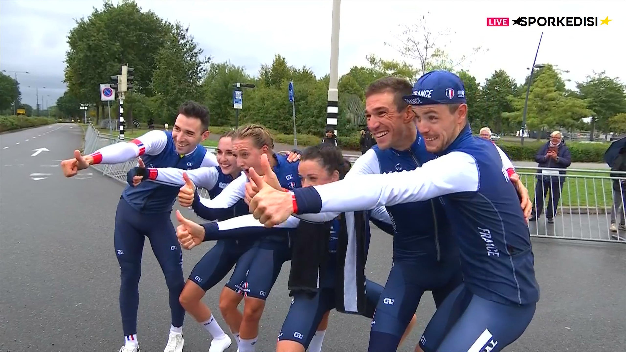 Франция выиграла смешанную разделку среди элиты на чемпионате Европы по велоспорту