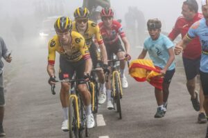 Примож Роглич, Йонас Вингегор и Сепп Кусс