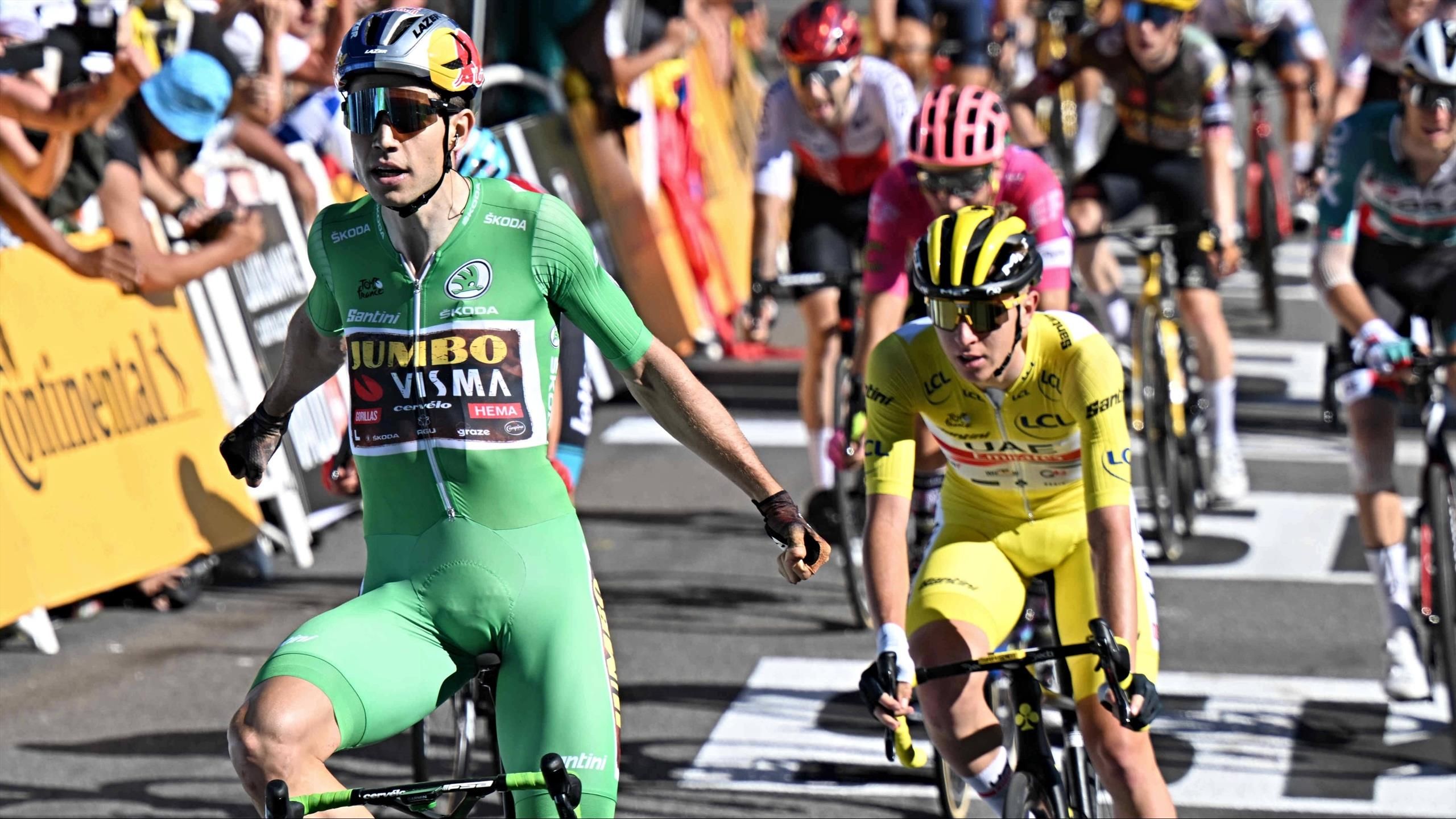 Тадей Погачар: едва ли Ваут ван Арт будет бороться за победу на «Джиро д’Италии»