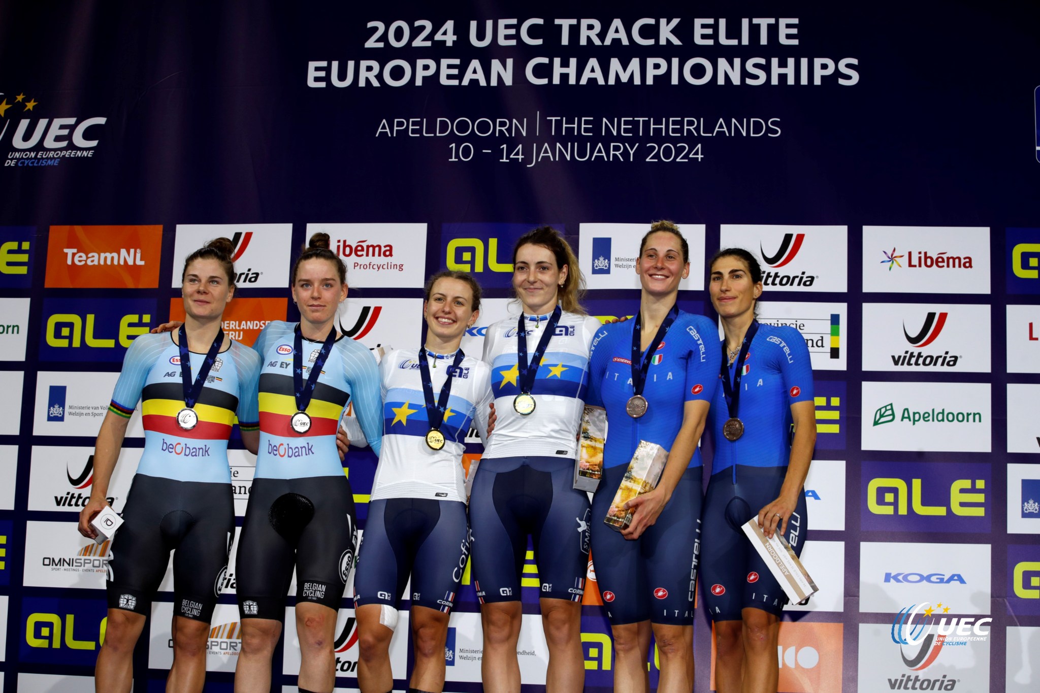 Француженки выиграла мэдисон на чемпионате Европы по трековому велоспорту
