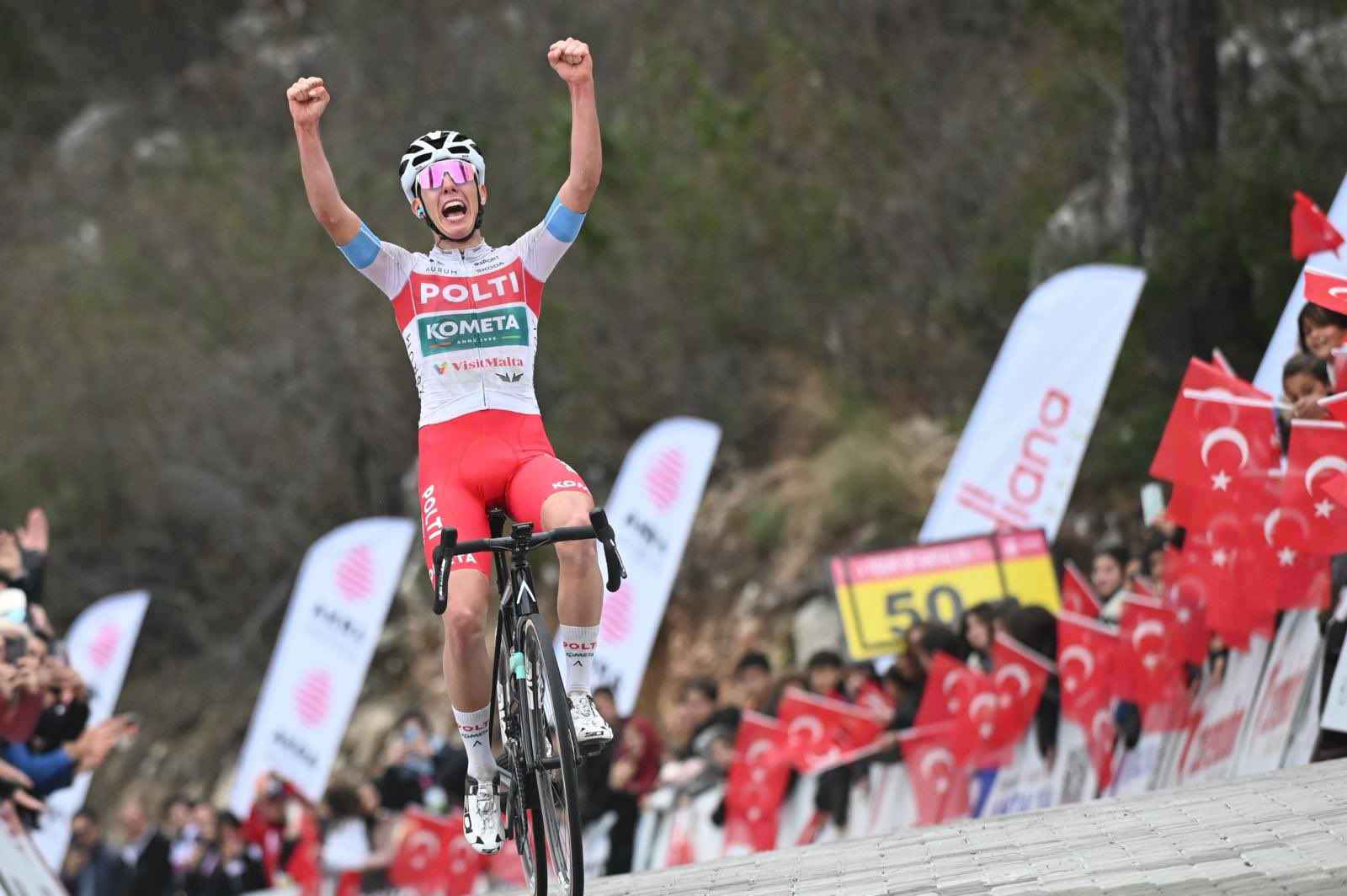 Давиде Пиганцоли выиграл сложный третий этап велосипедного «Тур Антальи»