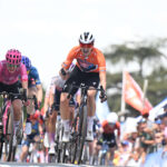 Элли Уолластон на финише второго этапа Tour Down Under — 2026