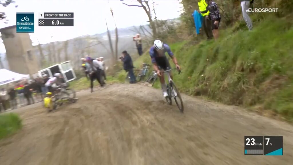 Маттео Йоргенсон упал на одном из поворотов