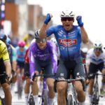 Йеспер Филипсен на финише In Flanders Fields (как теперь официально называется Гент — Вевельгем) 2026 года