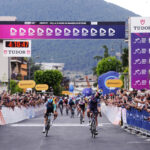 Йеспер Схофс на финише третьего этапа Giro Next Gen 2026 года