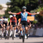 Маттео Фиорин на финише четвёртого этапа Giro Next Gen 2026 года
