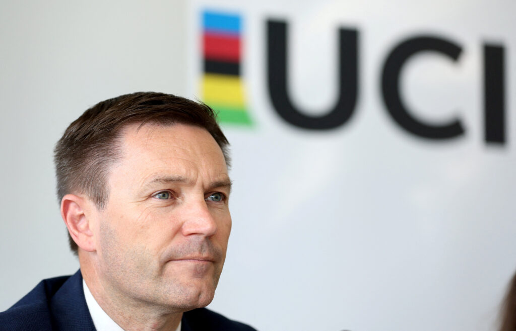 Президент Международного союза велосипедистов (UCI) Давид Лапартьен