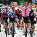 Ноа Хоббс на финише первого этапа Tour de l’Ain 2026 года