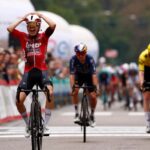 Ярно Видар на финише Tre Valli Varesine 2026 года