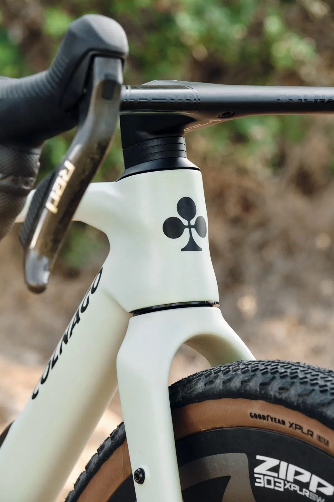 Colnago gravel bike head tube zipp 303 xplr goodyear tire